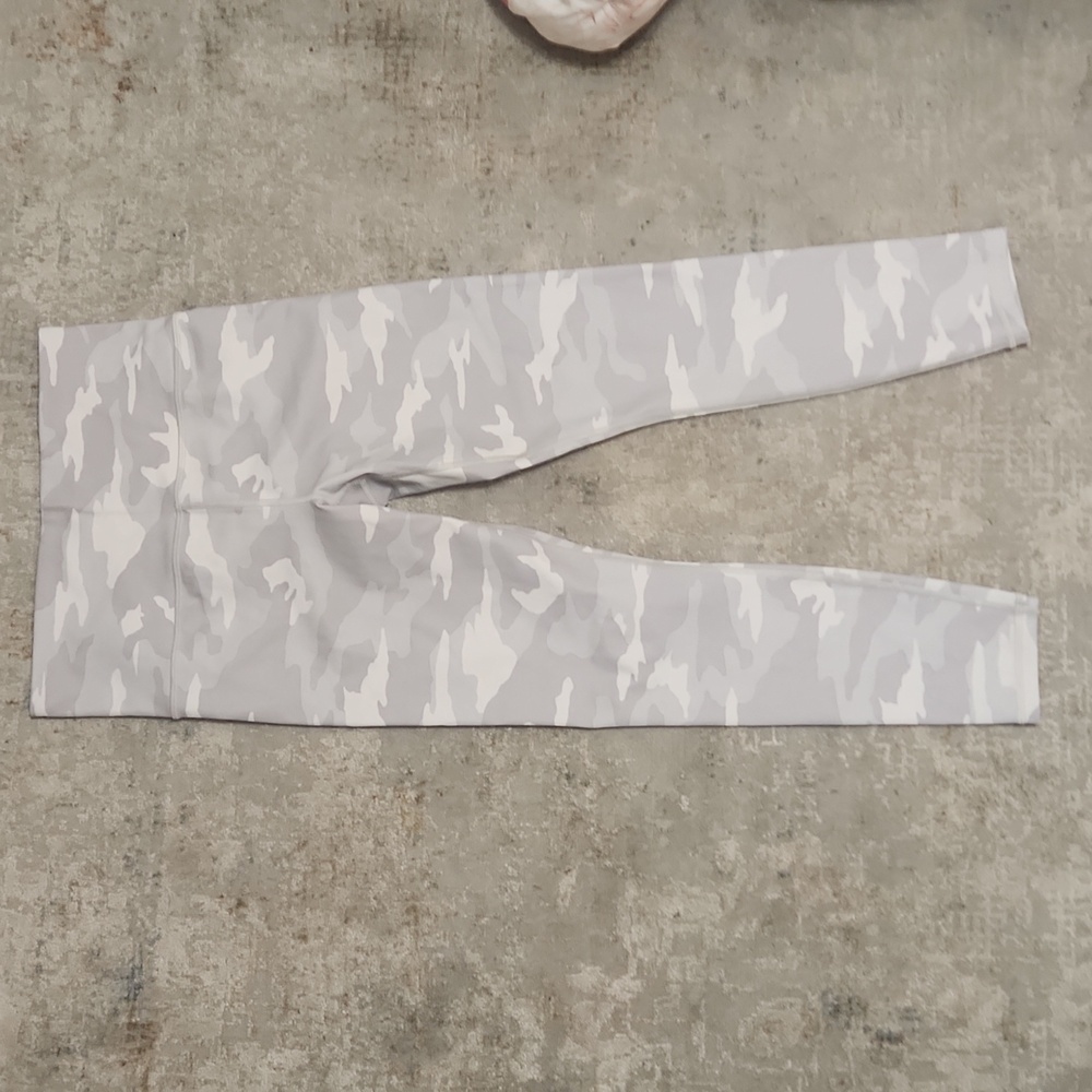 athleta white camo leggings